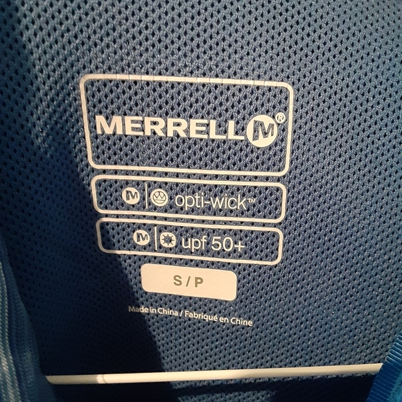 Men's Merrell Opti Wick Button Up Shirt - Picture 6 of 6